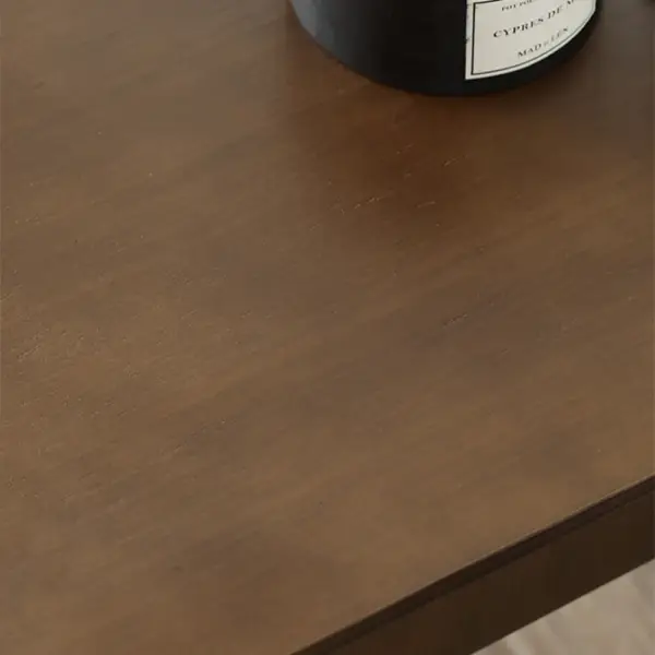 Oak Wood C-Style End Table with Magazine Rack Organizer C Side Table in Walnut - Image 7