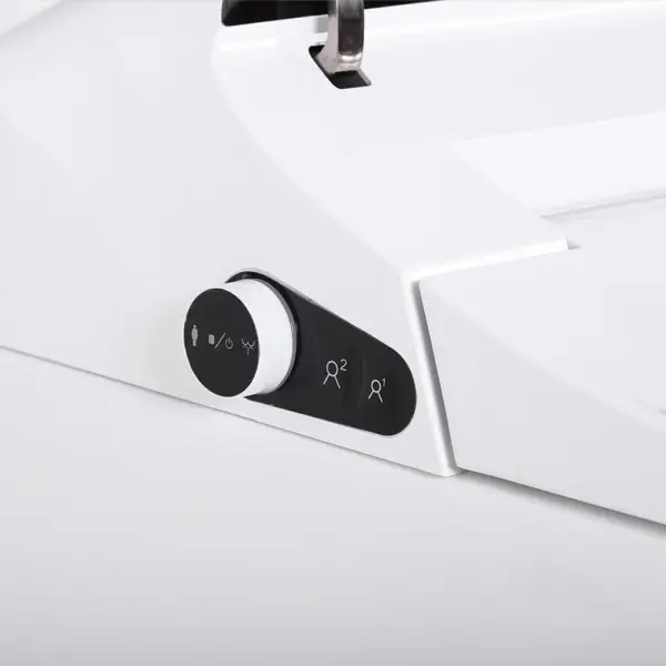 Black One-Piece Floor Mounted Elongated Smart Toilet & Bidet with Seat Horizontal Outlet - Image 9