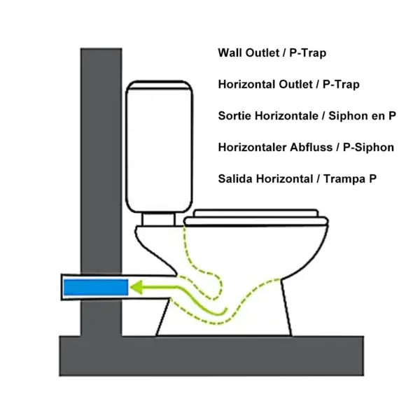 Black One-Piece Floor Mounted Elongated Smart Toilet & Bidet with Seat Horizontal Outlet - Image 20
