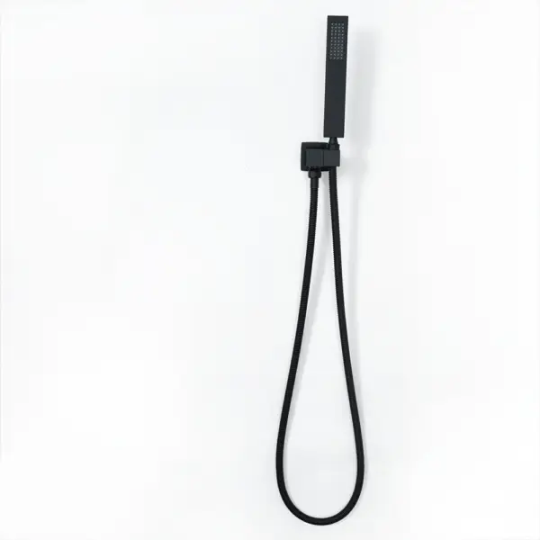 Wall Mounted Waterfall Bath Filler Mixer Tap Matte Black with Hand Shower - Image 6