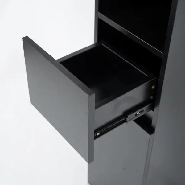 Modern Bathroom Cabinet with Drawers Wall Mounted Bathroom Cabinet with Doors with Shelf - Image 4