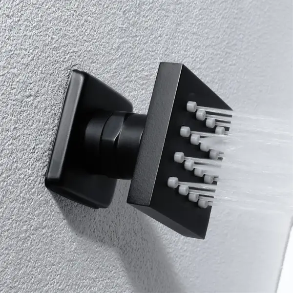 Wall-Mounted Shower Set in Black 4 Function Thermostatic Shower Mixer - Image 3