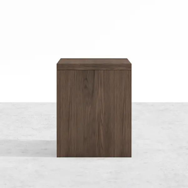 Modern Swivel Desk with Movable File Cabinet Black & Walnut L-Shaped Rotating Desk - Image 10