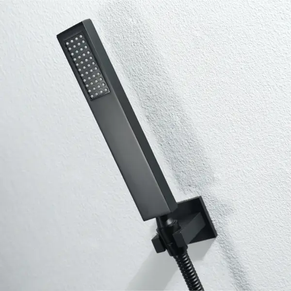 Wall-Mounted Shower Set in Black 4 Function Thermostatic Shower Mixer - Image 2