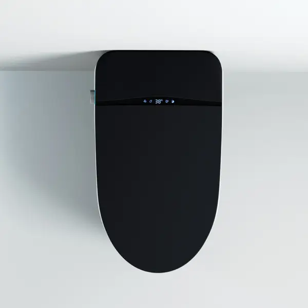 One-Piece Elongated Black Smart Toilet Automatic Toilet Self-Clean Horizontal Outlet - Image 5