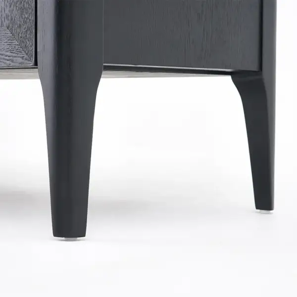 Modern Black Sideboard Buffet Sintered Stone Top Drawers&2 Doors Kitchen Cabinet - Image 6