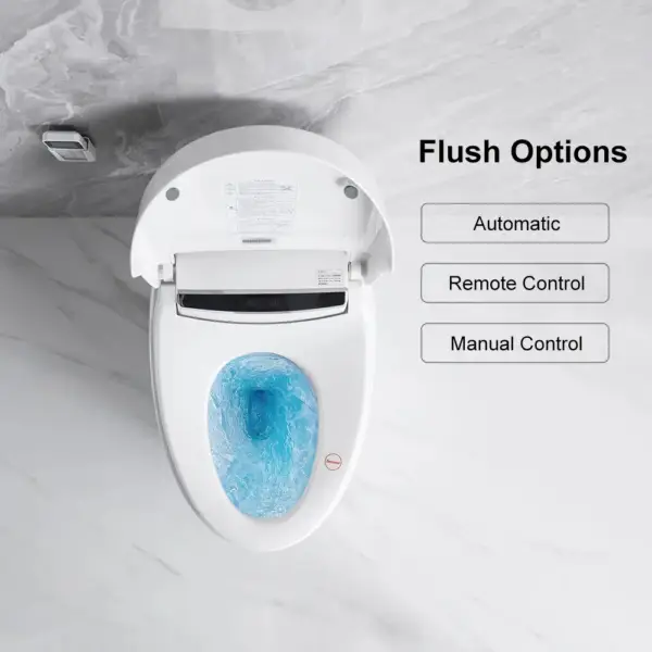 Modern Smart One-Piece Elongated Automatic Toilet & Bidet with Seat Horizontal Outlet - Image 10