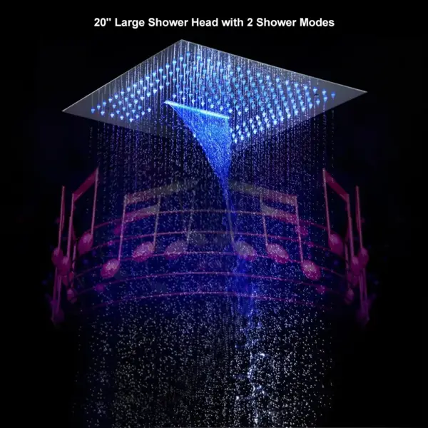 Wall-Mounted Shower Set in Black 4 Function Thermostatic Shower Mixer - Image 10