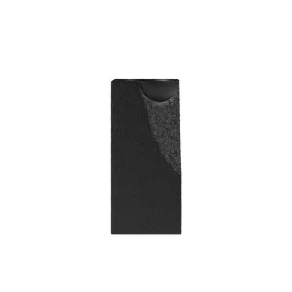 870mm Japandi Tall Stone Resin Pedestal Basin with Rounded Basin Freestanding in Black - Image 12