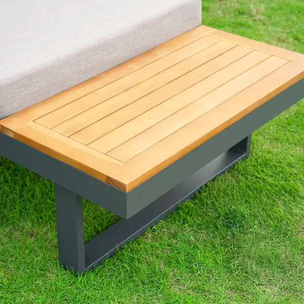 3-Pieces Sectional Outdoor Sofa Set with Cushion Back and Side Table - Image 10