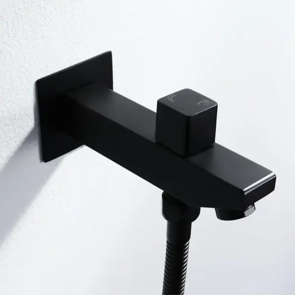 Wall-Mounted Shower Set in Black 4 Function Thermostatic Shower Mixer - Image 9