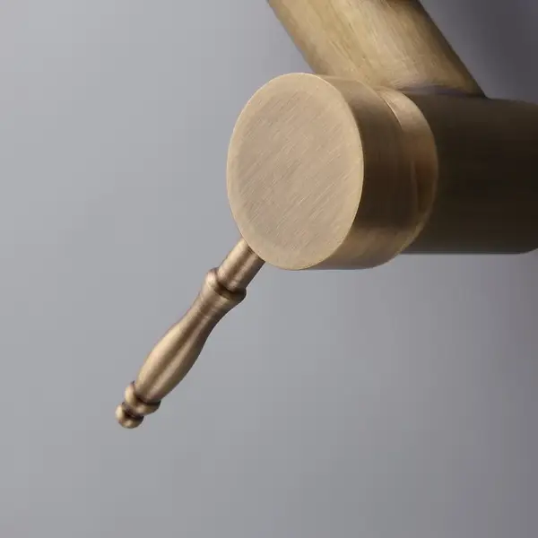 Antique Brass Single Lever Exposed Rain Shower System with Hand Shower & Bath Filler - Image 3
