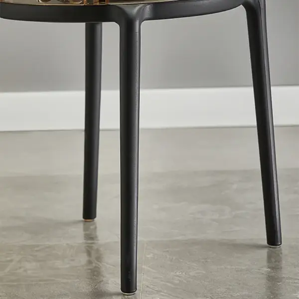 Modern Acrylic Dining Chair in Amber Dining Table Chairs with Arms - Image 9