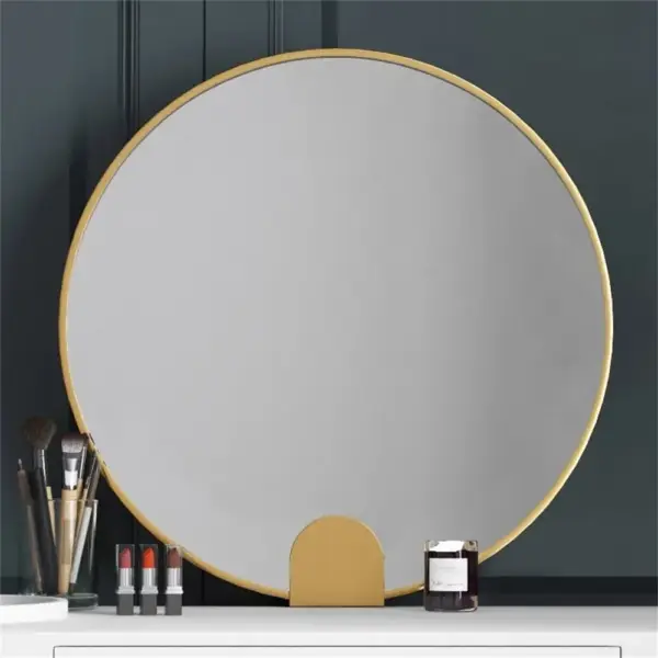 White Makeup Vanity Dressing Table with Swivel Cabinet Mirror & Stool Included - Image 10