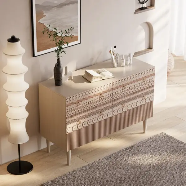 1200mmW Boho Accent Dresser & Chest 6 Drawer Storage Cabinet - Image 2