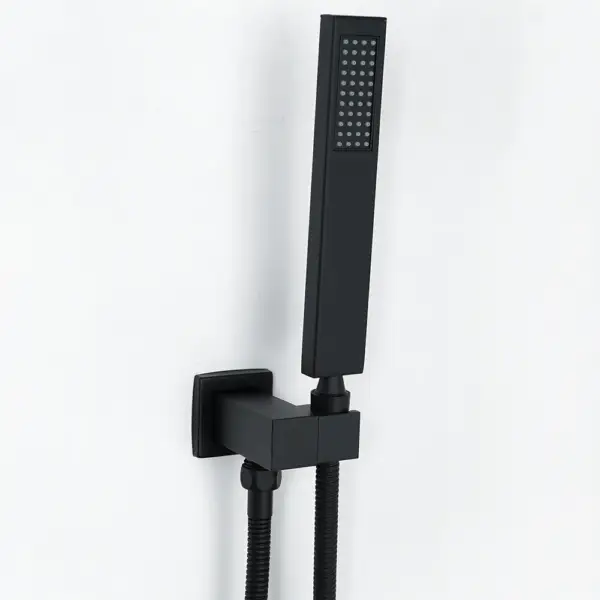 Wall Mounted Waterfall Bath Filler Mixer Tap Matte Black with Hand Shower - Image 13