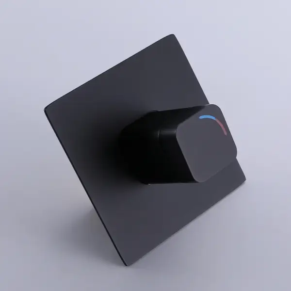Waterfall Wall Mount Bathroom Basin Tap Single Knob Solid Brass Matte Black - Image 8