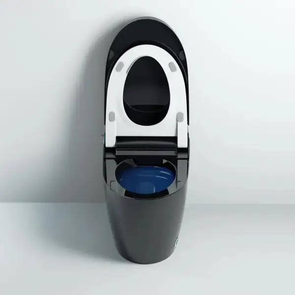 One-Piece Elongated Black Smart Toilet Automatic Toilet Self-Clean Horizontal Outlet - Image 19