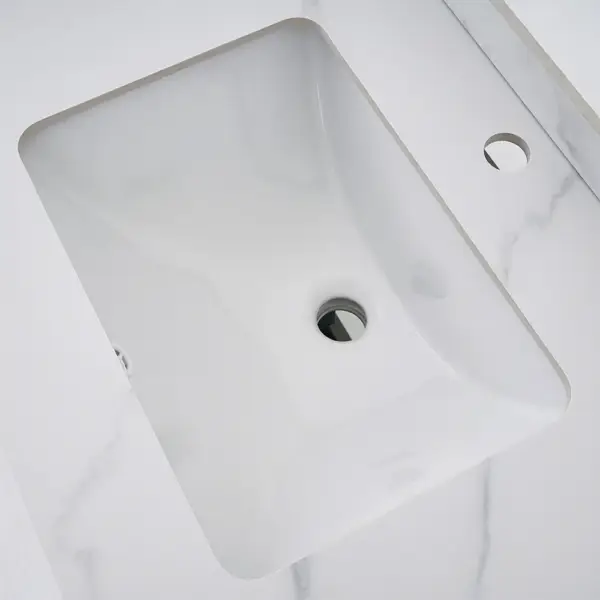 1000mm Grey Floating Bathroom Vanity with Stone Top Wall Mounted Cabinet - Image 18
