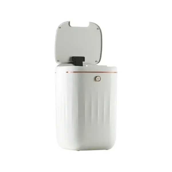 Automatic Touchless Motion Sensor Trash Can White Smart Garbage Can for Bathroom Kitchen - Image 14
