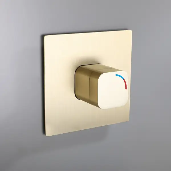 Waterfall Wall Mount Bathroom Basin Tap Single Knob Solid Brass Brushed Gold - Image 6