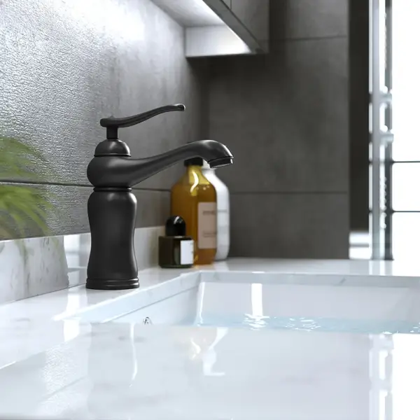 900mm Floating Bathroom Vanity with Faux Marble Countertop Basin Wall Mounted - Image 6