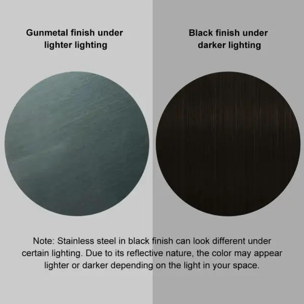 Gold & Black Modern Luxury Round Stainless Steel Basin Pedestal Basin Freestanding - Image 11